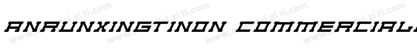 AnRunxingtiNon Commercialuse字体转换